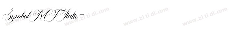 SymbolMTItalic字体转换