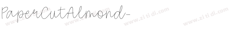PaperCutAlmond字体转换