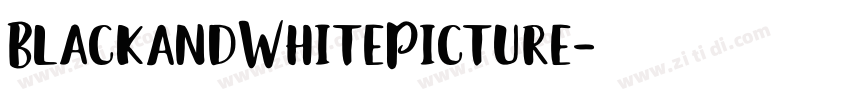 BlackAndWhitePicture字体转换