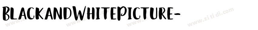 BlackAndWhitePicture字体转换