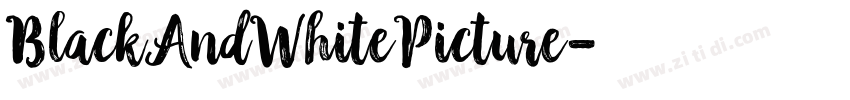 BlackAndWhitePicture字体转换