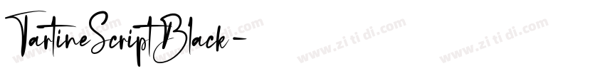 TartineScriptBlack字体转换