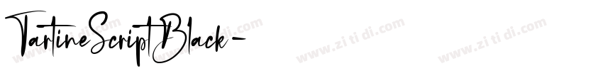 TartineScriptBlack字体转换