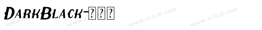 DarkBlack字体转换