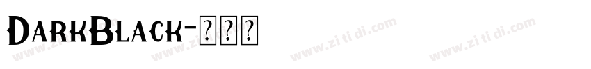 DarkBlack字体转换