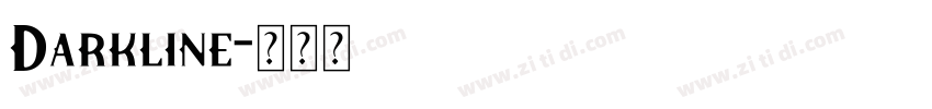 Darkline字体转换