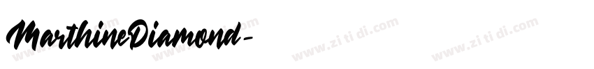 MarthineDiamond字体转换