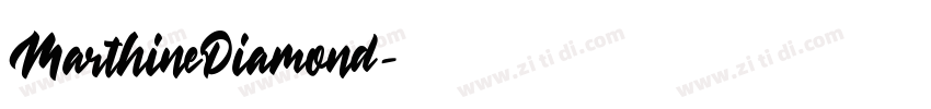 MarthineDiamond字体转换