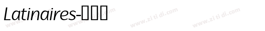 Latinaires字体转换
