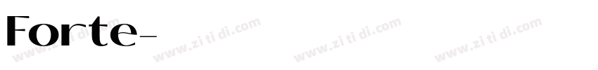 Forte字体转换