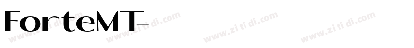 ForteMT字体转换