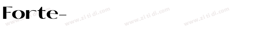 Forte字体转换