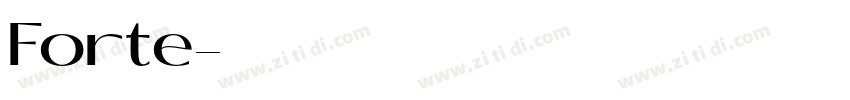 Forte字体转换