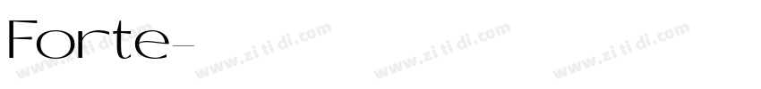 Forte字体转换