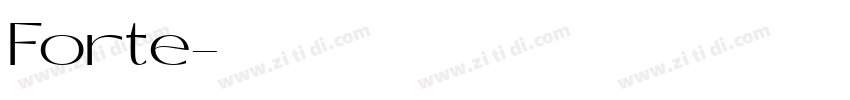Forte字体转换