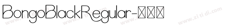 BongoBlackRegular字体转换