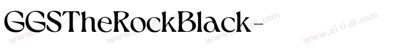 GGSTheRockBlack字体转换