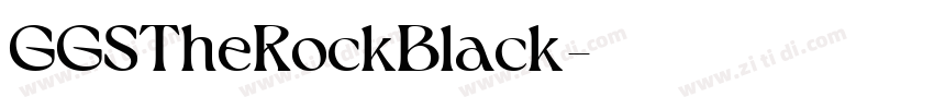 GGSTheRockBlack字体转换