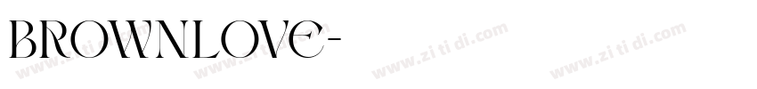 BrownLove字体转换