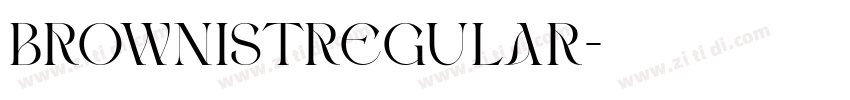 Brownistregular字体转换