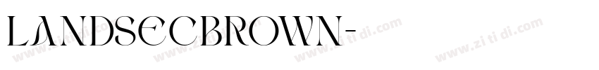 LandsecBrown字体转换