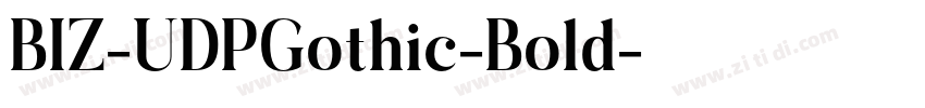 BIZ-UDPGothic-Bold字体转换
