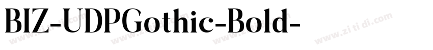 BIZ-UDPGothic-Bold字体转换