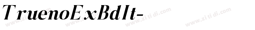 TruenoExBdIt字体转换