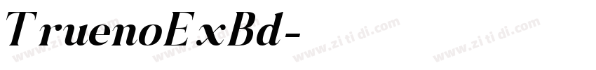 TruenoExBd字体转换 TruenoExBd字体转换