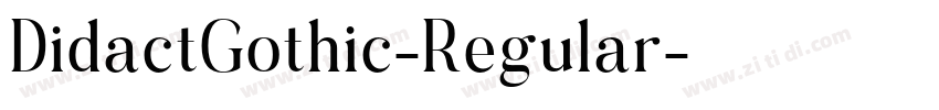 DidactGothic-Regular字体转换