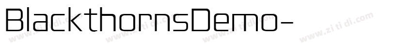 BlackthornsDemo字体转换 BlackthornsDemo字体转换