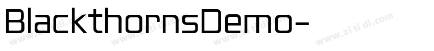BlackthornsDemo字体转换 BlackthornsDemo字体转换