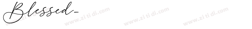 Blessed字体转换