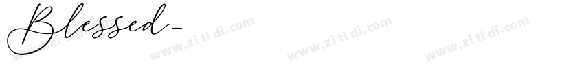 Blessed字体转换