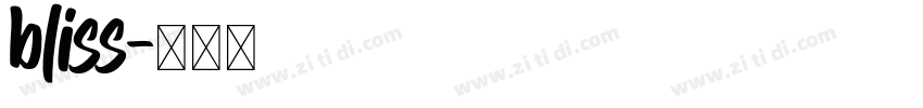 bliss字体转换