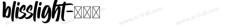 blisslight字体转换