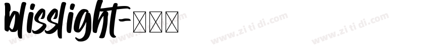 blisslight字体转换