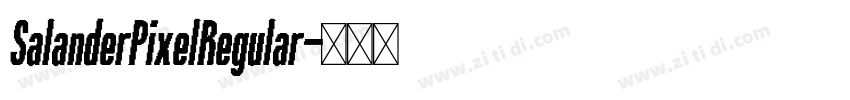 SalanderPixelRegular字体转换