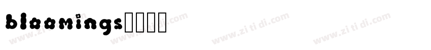 bloomings字体转换