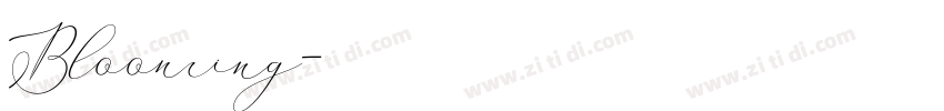 Blooming字体转换