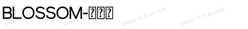 blossom字体转换