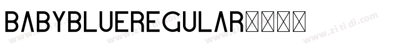 BabyBlueRegular字体转换