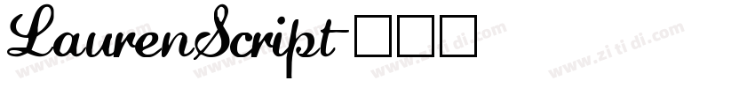 LaurenScript字体转换