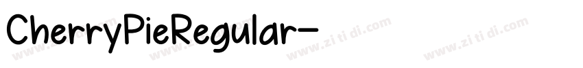CherryPieRegular字体转换