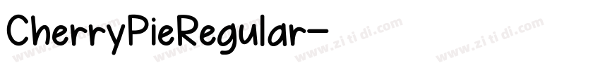 CherryPieRegular字体转换