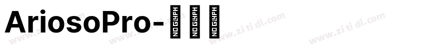 AriosoPro字体转换