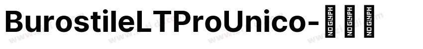 BurostileLTProUnico字体转换