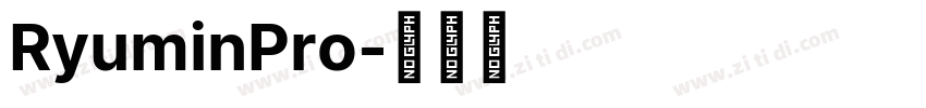 RyuminPro字体转换