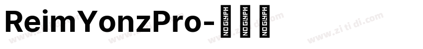 ReimYonzPro字体转换