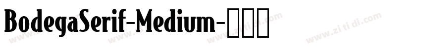 BodegaSerif-Medium字体转换